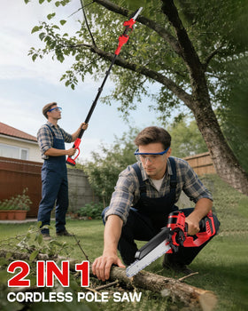 BSDonte 2 in 1 design with removable chainsaw head for versatility.