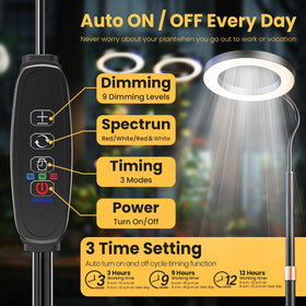 bseah grow light height adjustable stand lets you tailor light distance easily