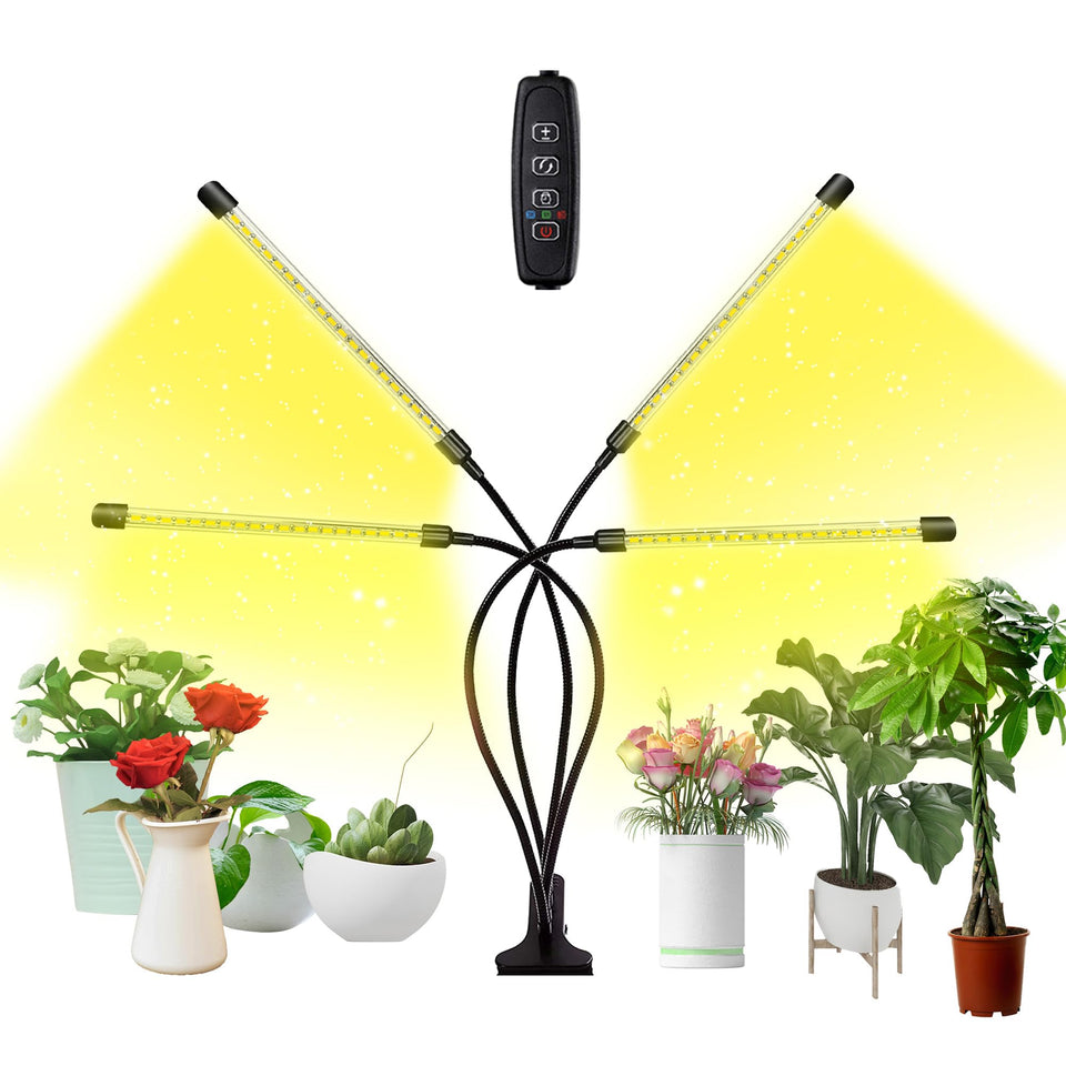 bseah full-spectrum four-tube plant light for indoor plant growth