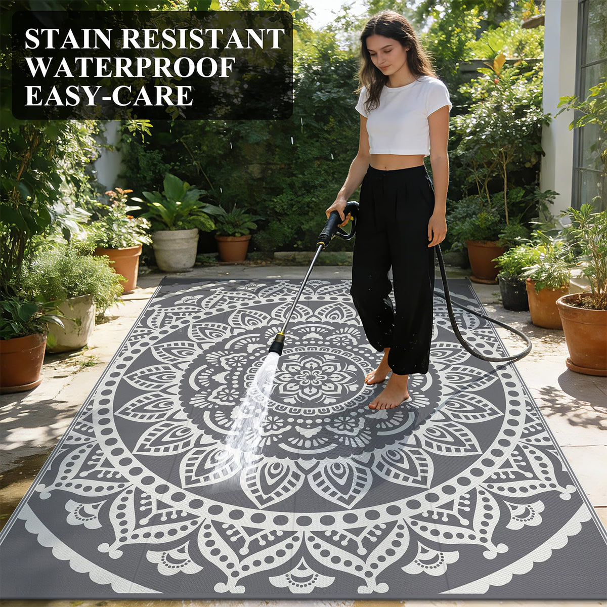 Bsmathom carry bag included for outdoor rug transportation