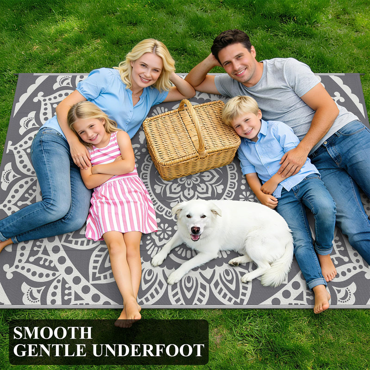Bsmathom edge-stitch design adds durability in busy areas.