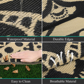 Bsmathom foldable rug with carry bag for camping trips.