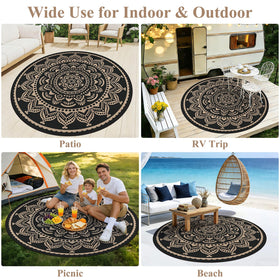 Bsmathom indoor-outdoor rug protects floors in high-traffic areas