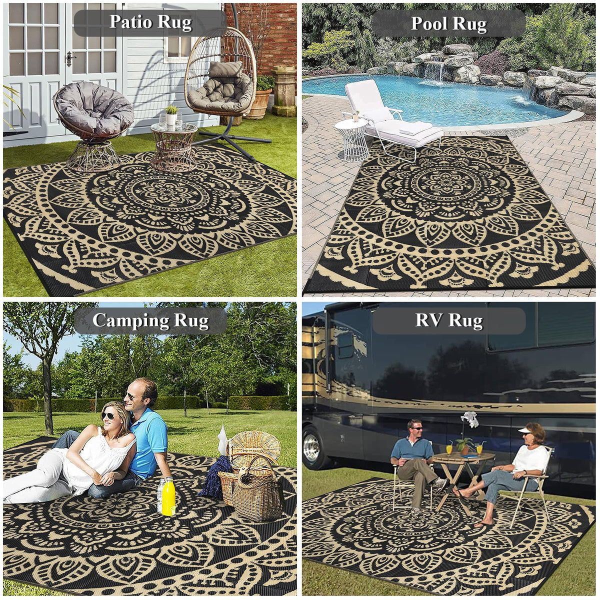 Bsmathom indoor outdoor soft-surface rug for living spaces and porches.