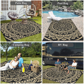 Bsmathom indoor outdoor soft-surface rug for living spaces and porches.