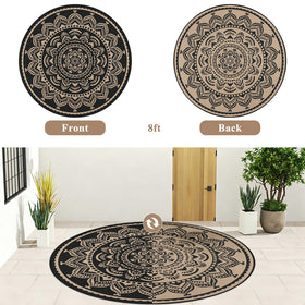 Bsmathom lightweight rug folded and packed with carry bag