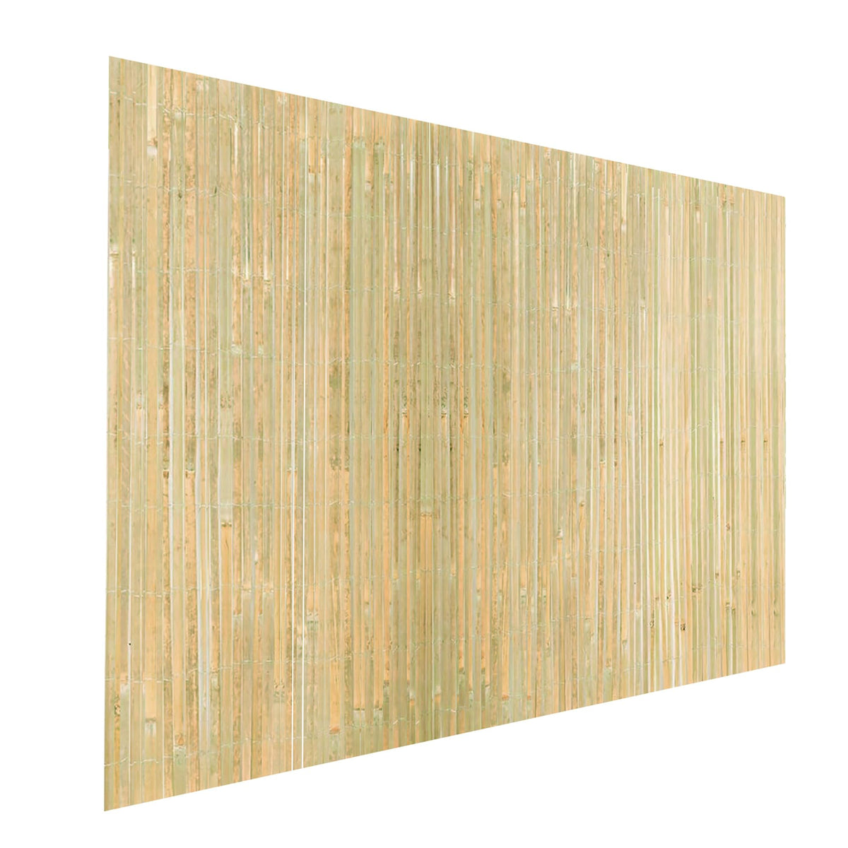 BSMOULFA bamboo slats fence 6ft height provides natural privacy for patios.