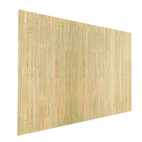 BSMOULFA bamboo slats fence 6ft height provides natural privacy for patios.