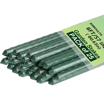 BSMOULFA garden stake 72-inch in ground supporting tomato vines