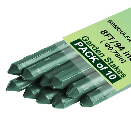 BSMOULFA garden stake 8ft tomato support for sturdy upright growth.