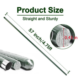 BSMOULFA resin-coated stake protects against rust for long-lasting garden use