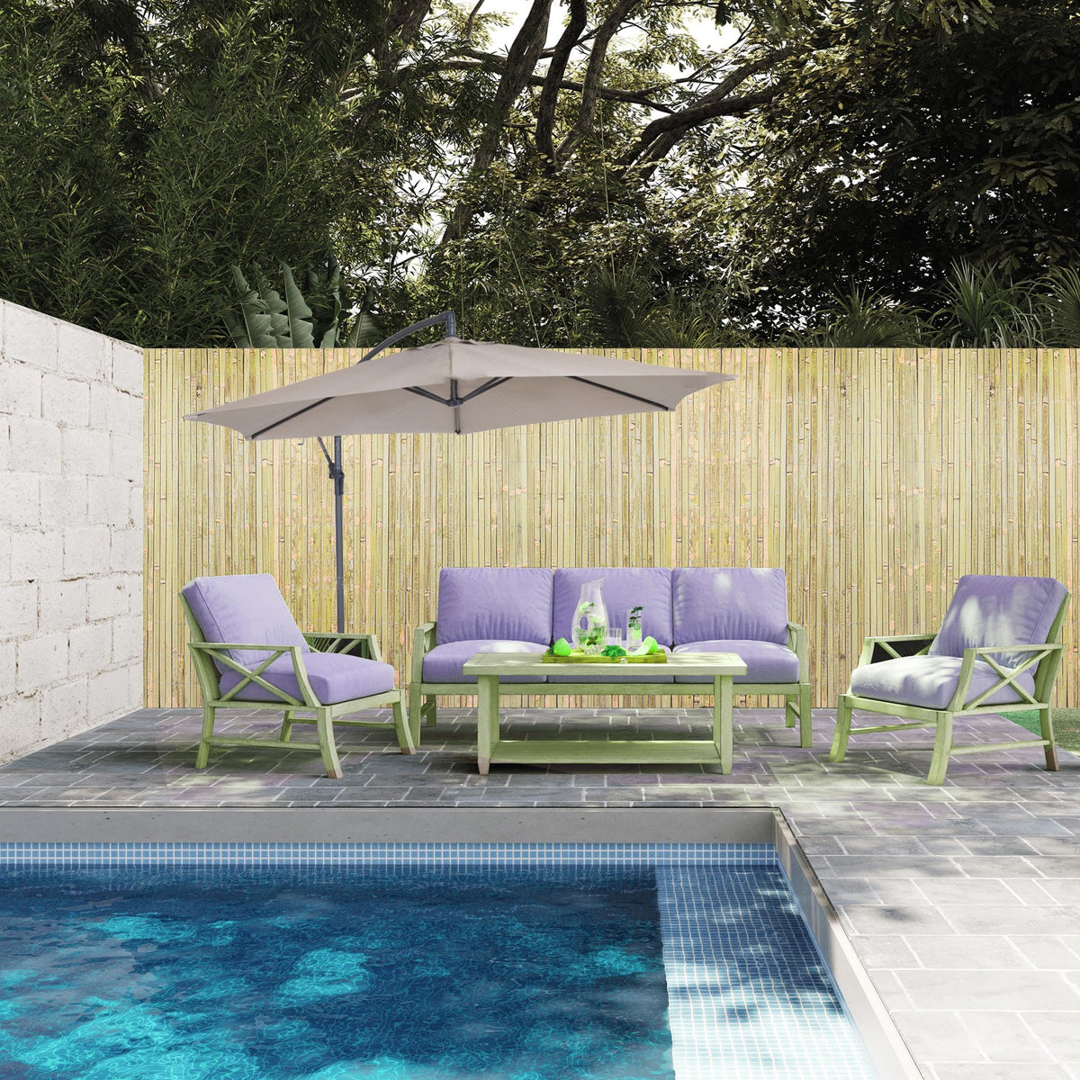 BSMOULFA indoor balcony fence adds chic privacy with light diffusion.