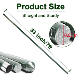 BSMOULFA metal plant stake with tapered end for easy ground insertion