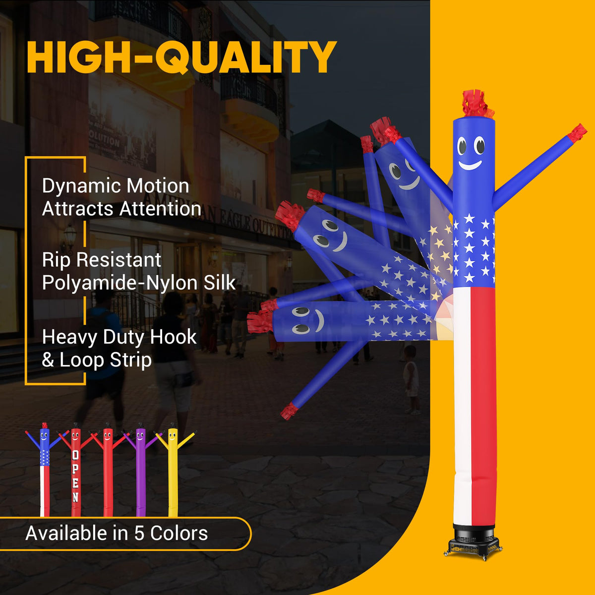 BSMTEK Oxford cloth dancer provides durable, vibrant visuals for promotions.