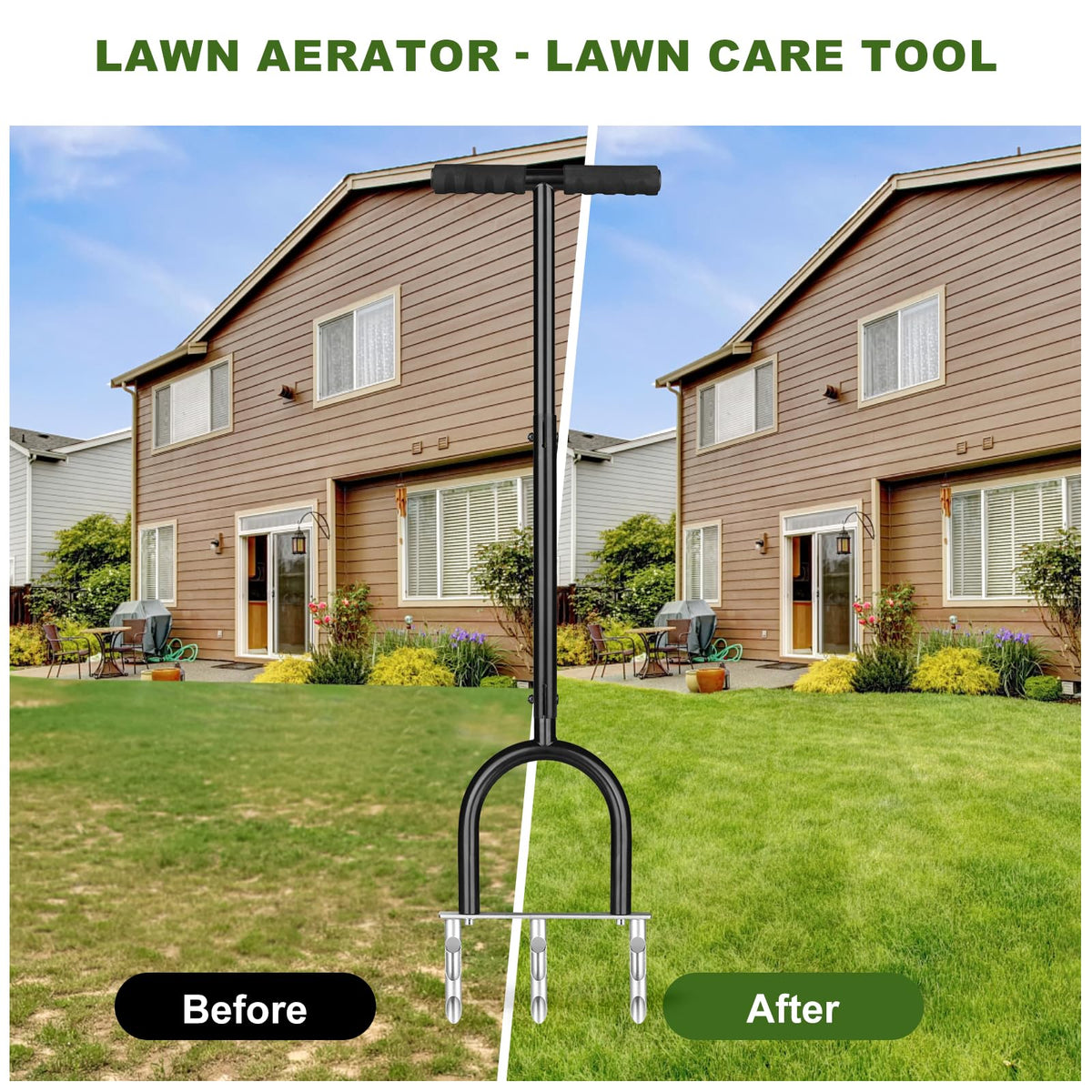 BSTECIAR durable iron frame resists rust in tough soil