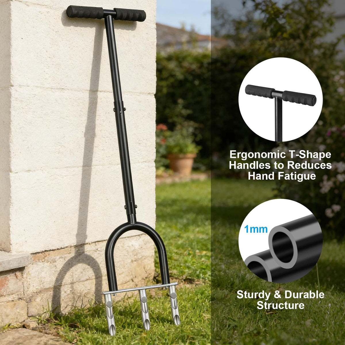 BSTECIAR NBR foam handle provides non-slip comfort
