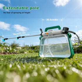 Bsteciar sprayer transparent shell shows real-time level.