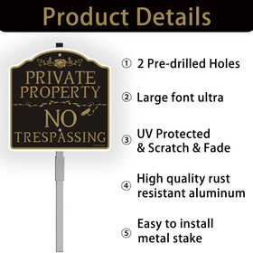 Bstersign weather-resistant aluminum surface resists sun and rain for lasting use