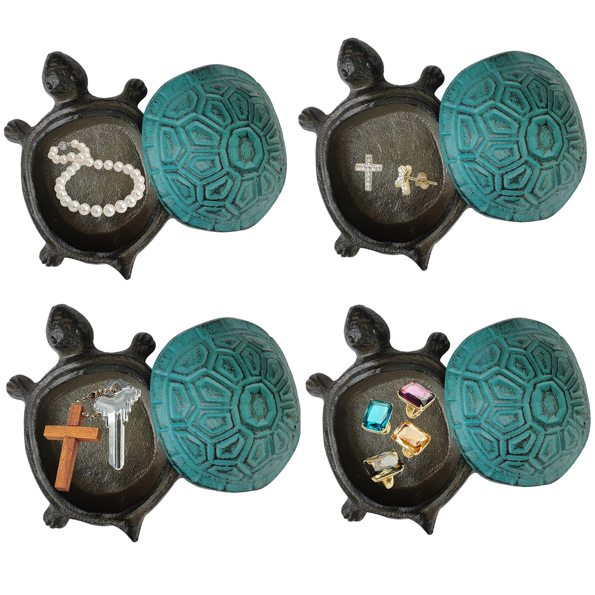 BSTGIFTS turtle key hider closeup of the secret compartment
