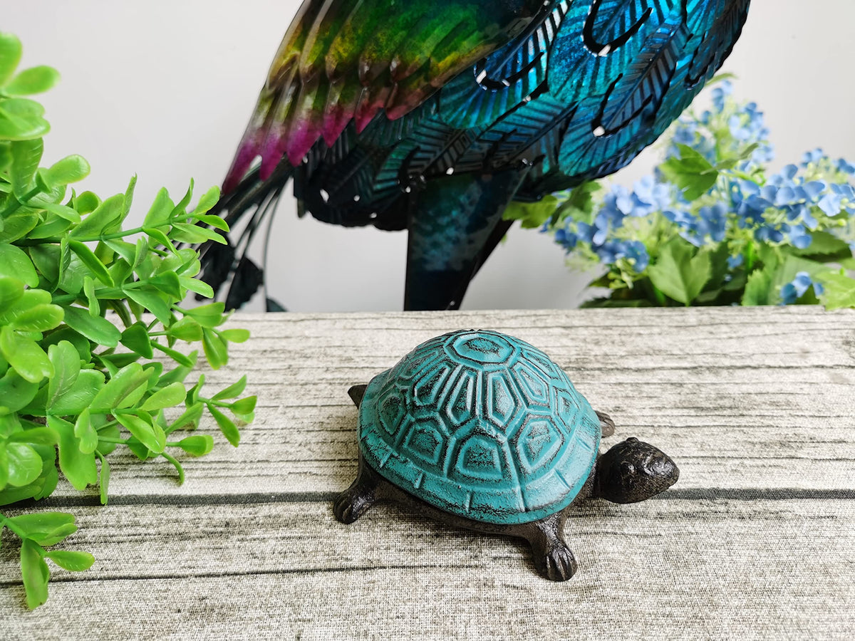 BSTGIFTS turtle key hider spare key box concealed in a turtle statue