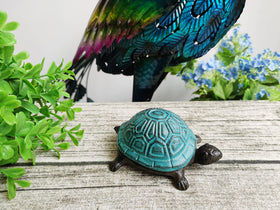 BSTGIFTS turtle key hider spare key box concealed in a turtle statue