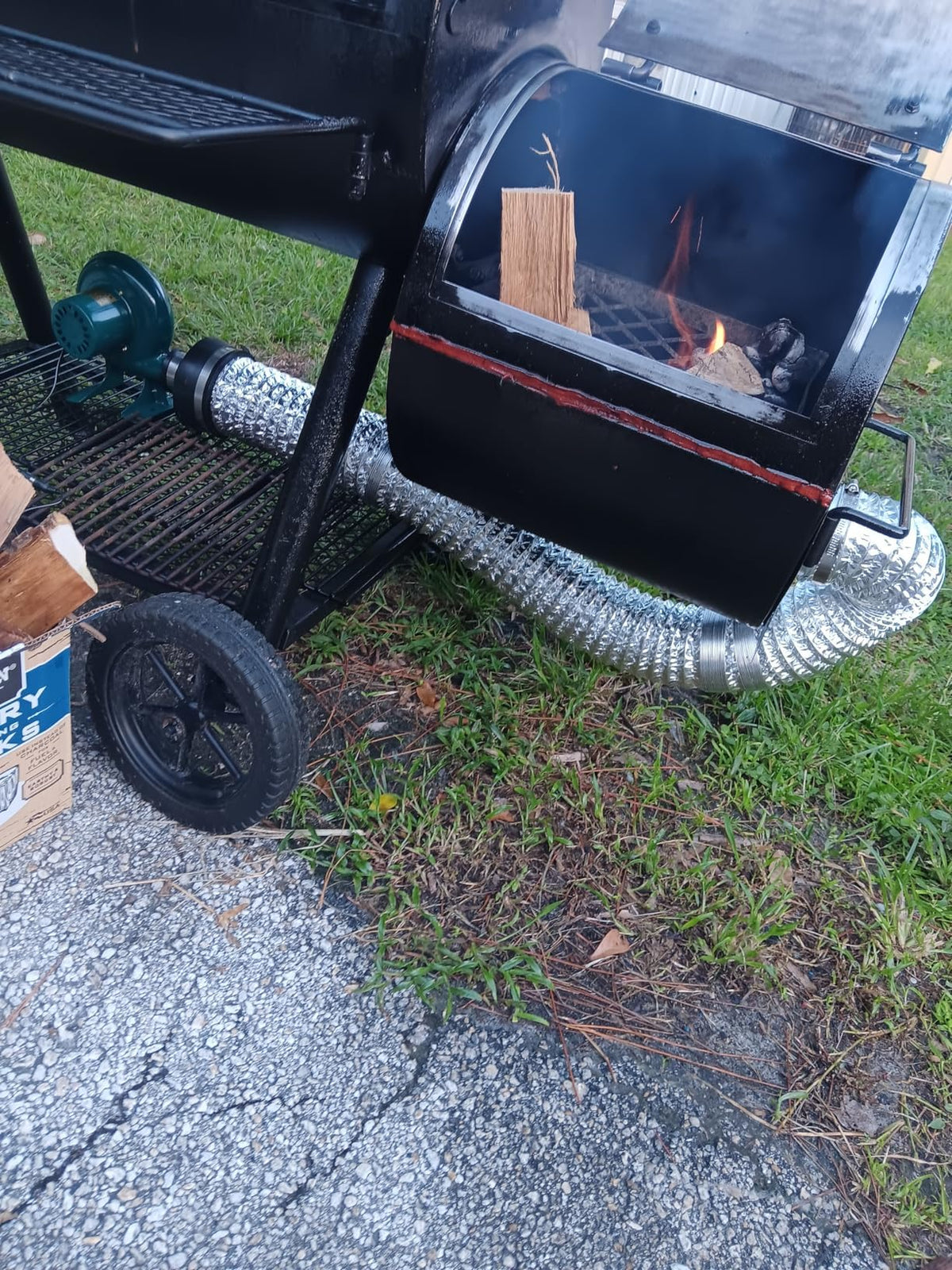 BSTJXDZ dual BBQ blower ambient-fire scene boosting flame evenly