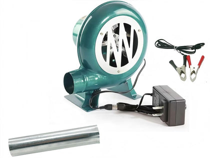 BSTJXDZ dual BBQ blower assembly for quick setup and strong airflow