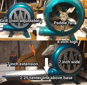 BSTJXDZ dual BBQ blower quiet operation during long smoking sessions