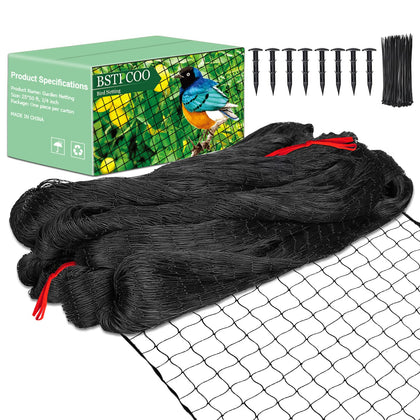 BSTPCOO bird netting 25x50 protects crops and poultry areas.