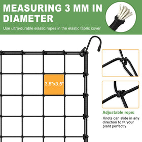 BSTPCOO Scrog Net provides climbing support for vigorous vines.