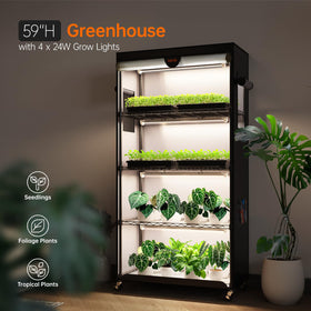 Bstrip 24W full-spectrum LED lighting provides sun-like coverage for healthy growth
