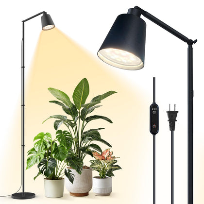 Bstrip 78-inch tall grow light on adjustable stand ideal for tall indoor plants.