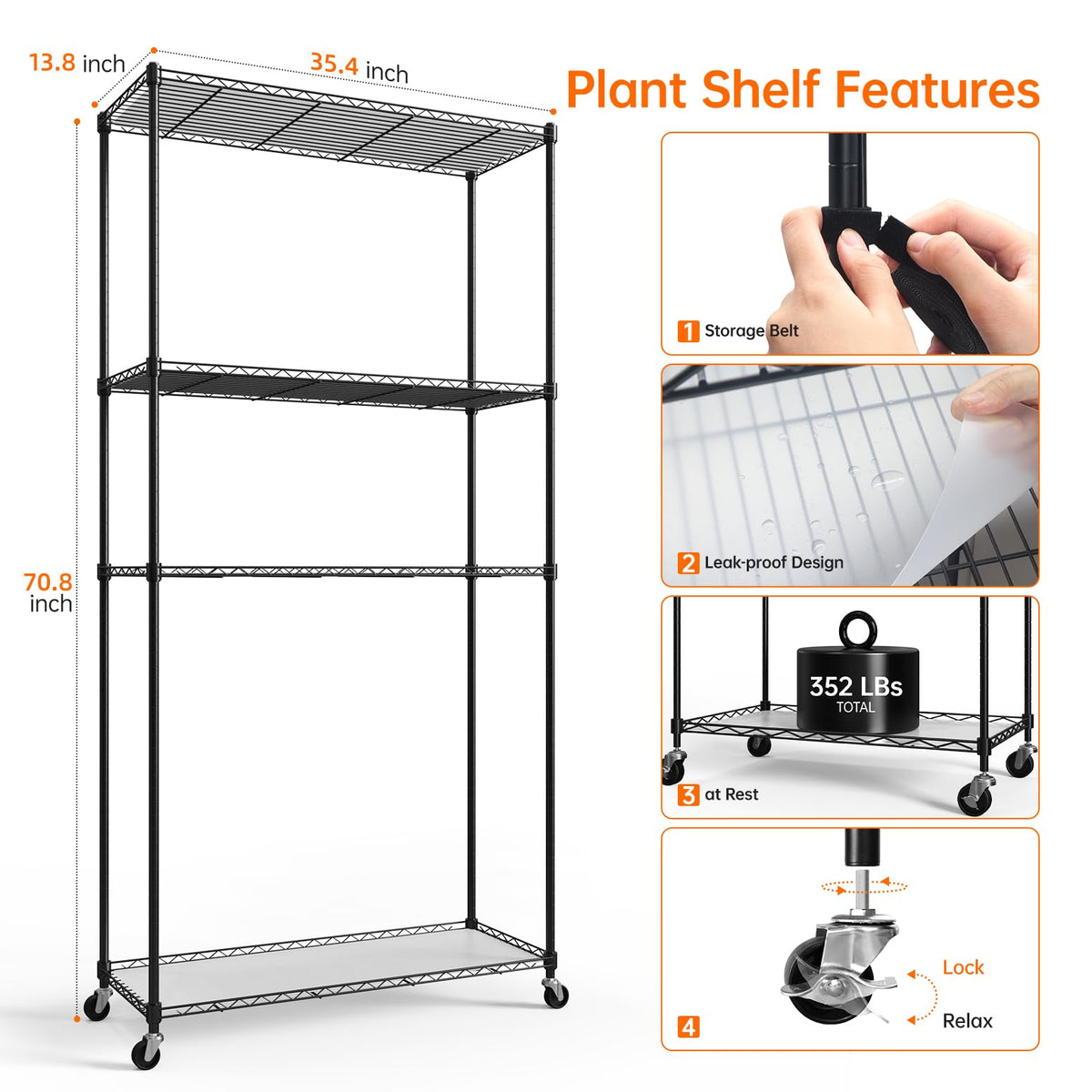 Bstrip compact storage and display make indoor gardening more enjoyable.