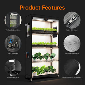 Bstrip EVA door panel allows easy plant monitoring and airflow checks