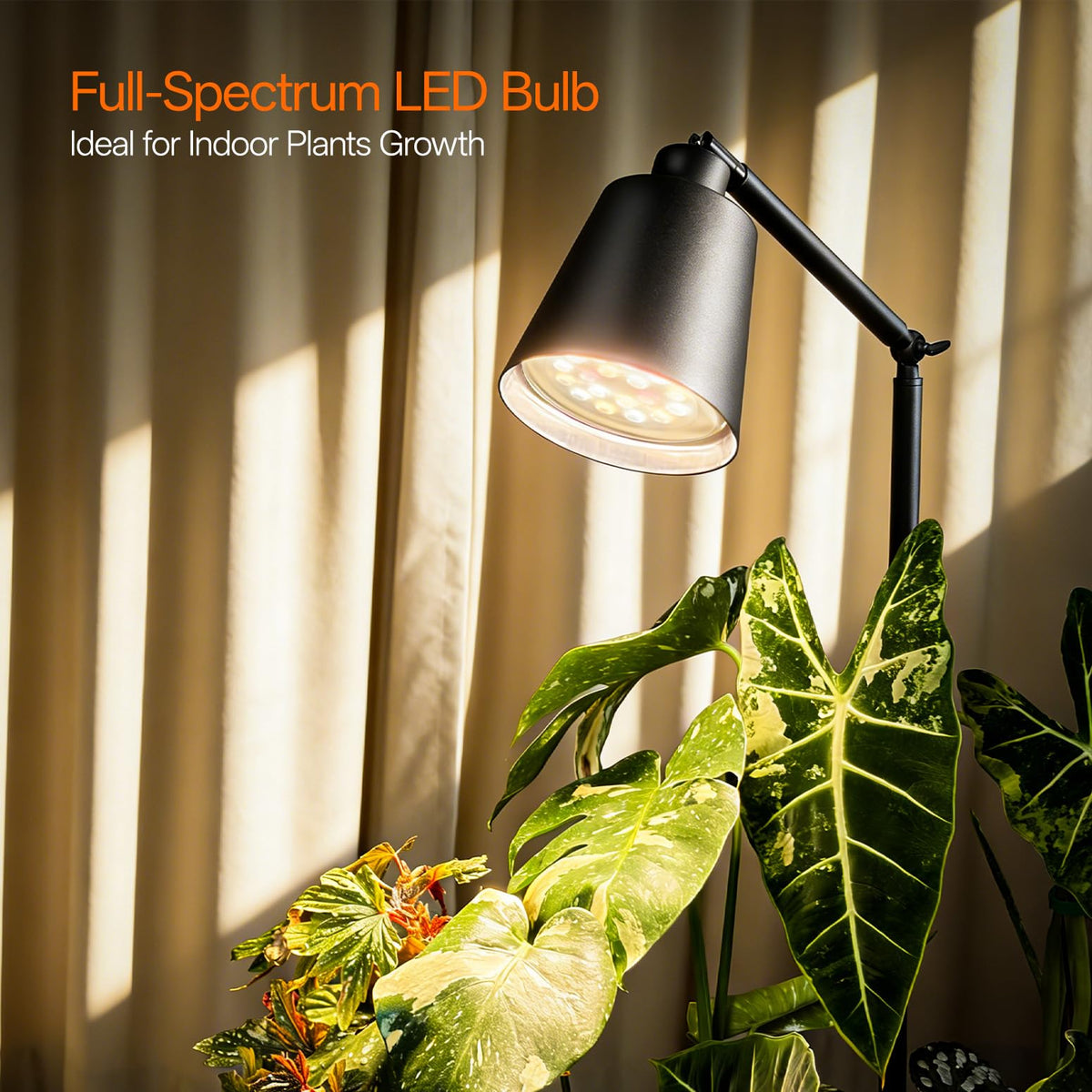 Full-spectrum LED from 380 to 780 nm supports multiple growth stages.