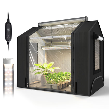 Bstrip GM3 double-layer door showcases light shielding with clear plant monitoring.