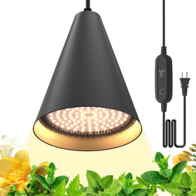 Bstrip hanging grow light front view highlighting compact design for indoor greens