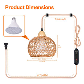 Bstrip indoor garden setup with stylish lighting and ambiance.