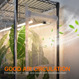 Bstrip Indoor Greenhouse cabinet with wheels for easy relocation.