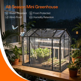 Bstrip Indoor Greenhouse Dual Side Windows—promotes airflow for healthier indoor plants.