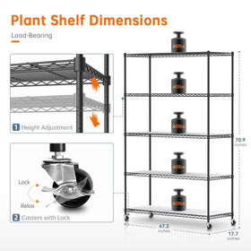 Bstrip Plant Stand close-up of 3ft grow light system for full spectrum growth.