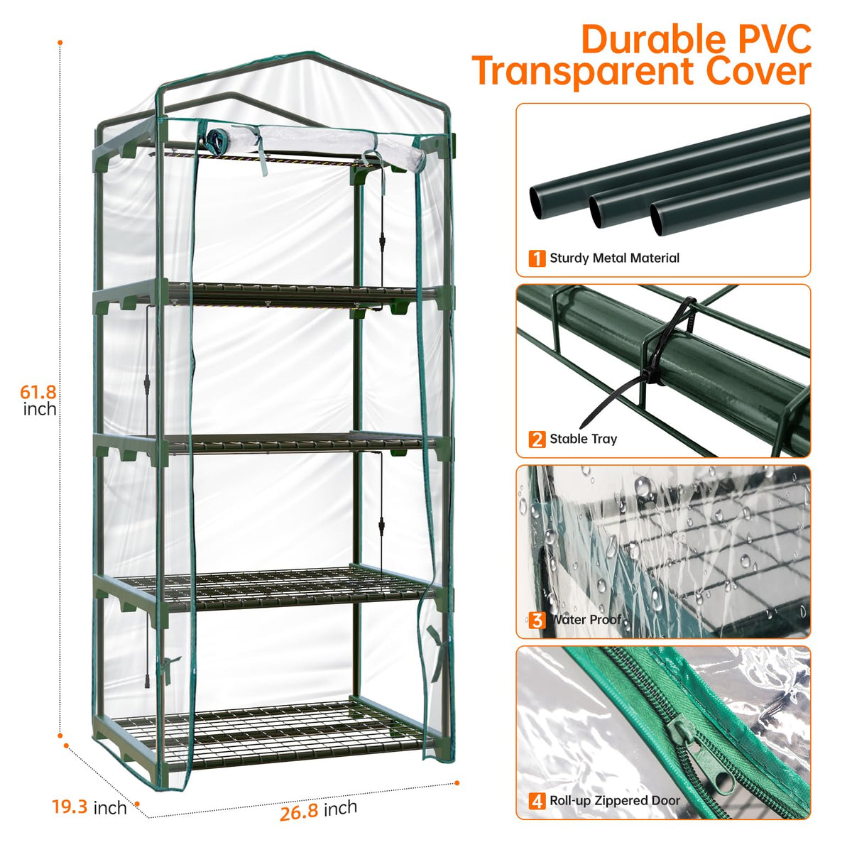 Bstrip observations through transparent cover help monitor growth without disturbance.