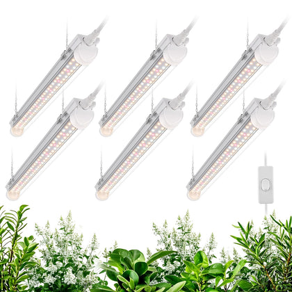 Bstrip T8 grow light front view showing compact, high-efficiency full spectrum for indoor gardens