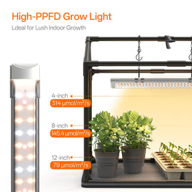 Bstrip Tabletop Greenhouse Assembly—tool-free setup for quick use.