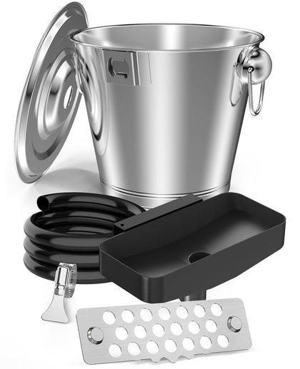 BSTTEK rear grease drainage funnel front view for mess-free grease collection