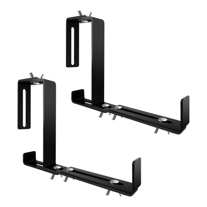 BSWAN Planter Box Bracket adjustable-length on a railing for versatile outdoor pot placement