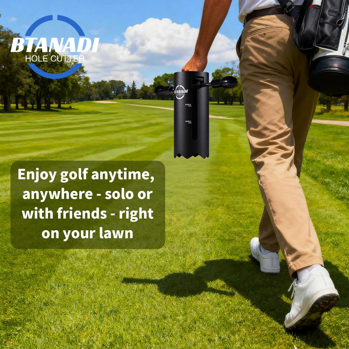 BTANADI Golf Hole Cutter Tool compact and portable for storage