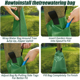 Btanadi easy-installation around tree trunk with zip closure