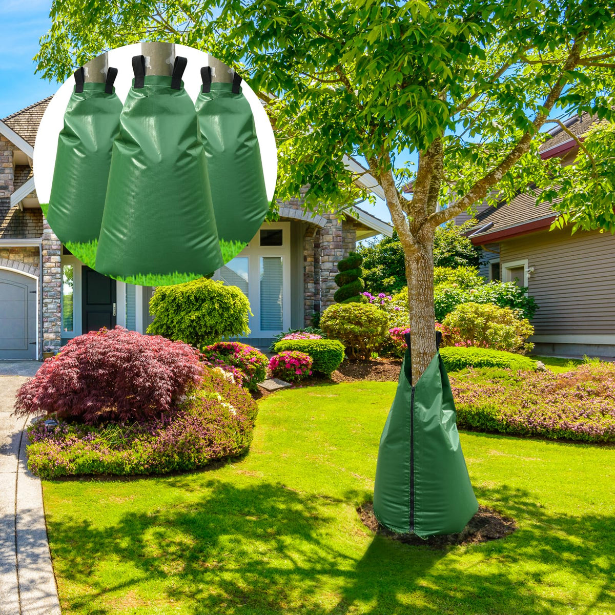 Btanadi drought-ready irrigation for trees in hot weather