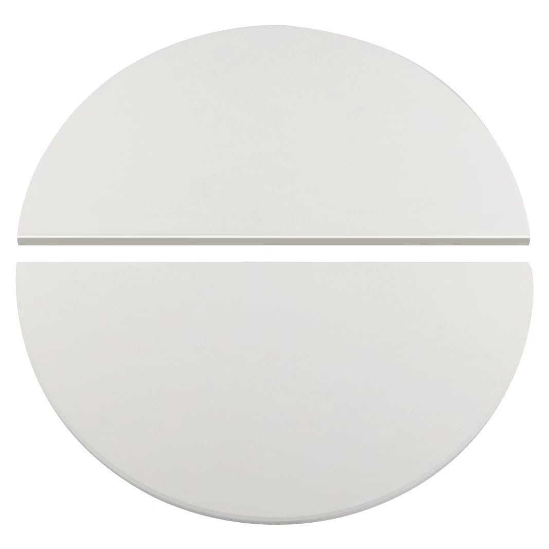 BTCDR half moon ceramic heat deflector plate for Kamado Joe Classic I-III for even heat circulation.